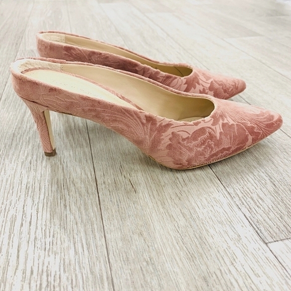 POUR LA VICTOIRE Daria Kitten Heel Slides in Rose - Picture 3 of 6